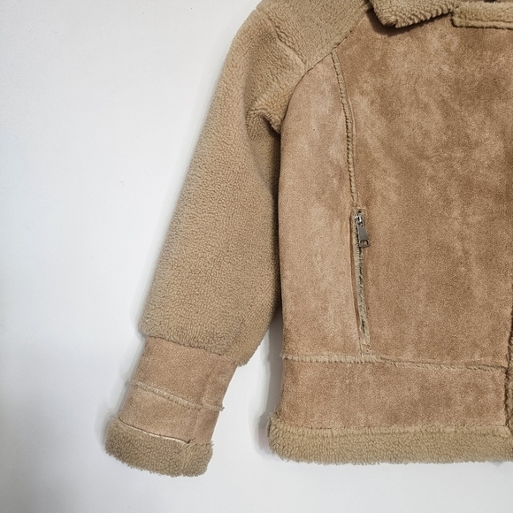 Bear Witness To This Faux Suede Aviator Jacket - Picture 11 of 13
